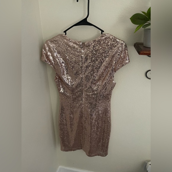 Lulu’s Rose Gold Mini Sequin Dress - Picture 11 of 11